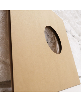 33T Kraft Cardboard Sleeve with Hole