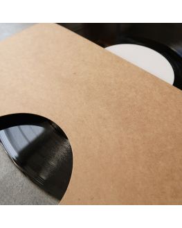 33T Kraft Cardboard Sleeve with Hole