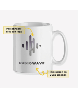 tasse label musique personnalisée