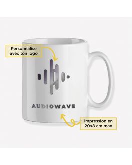 personalized music label mug