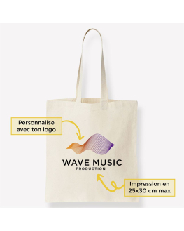 custom music association tote bag