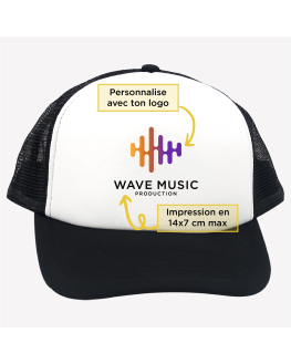 Casquette label musique personnalisée