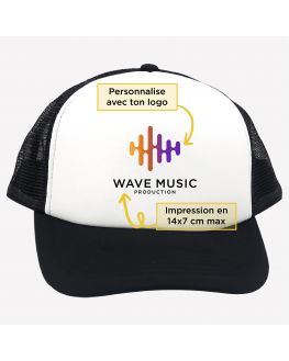 Personalized music label cap