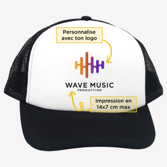 Personalized music label cap