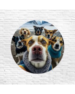 Dog Selfie Vinyl Slipmat