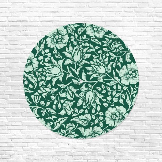 Flowery Vinyl Slipmat