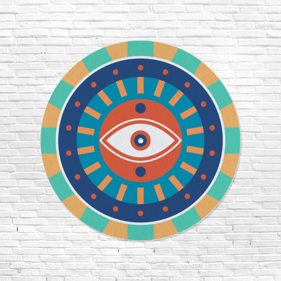feutrine vinyle oeil design
