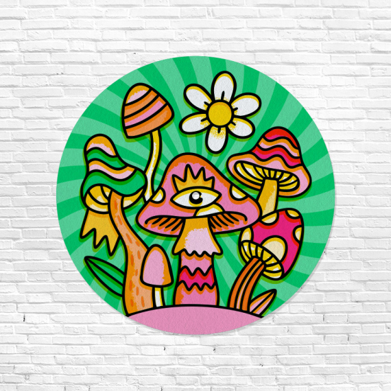 Feutrine Vinyle Champignon