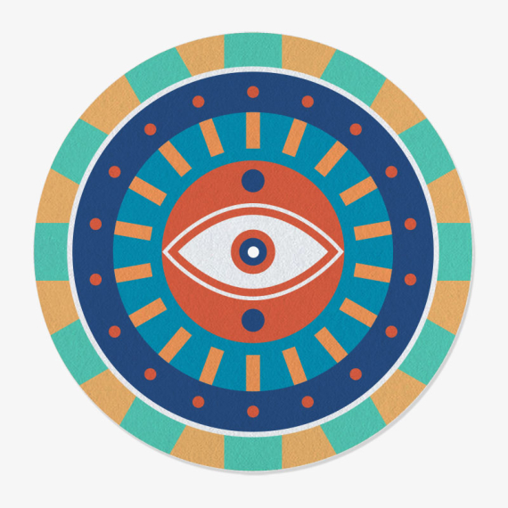 feutrine vinyle oeil design
