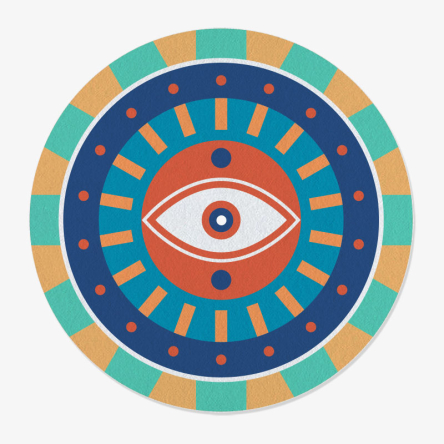 feutrine vinyle oeil design