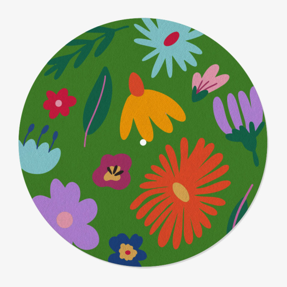 Flowers Vinyl Slipmat