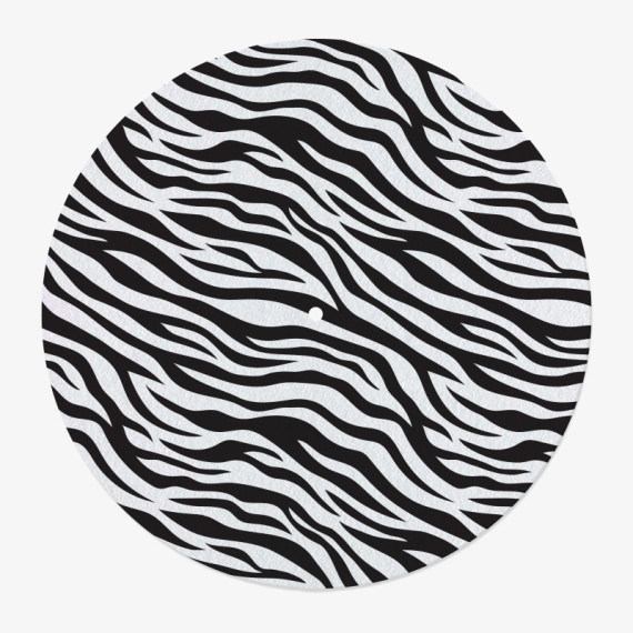Zebra Pattern Vinyl Slipmat