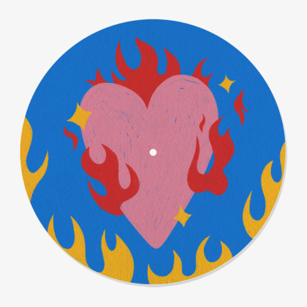 Feutrine Vinyle Coeur