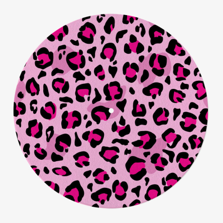 Feutrine Vinyle Motif Panthère Rose