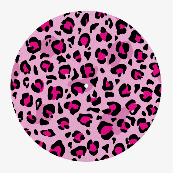 Feutrine Vinyle Motif Panthère Rose