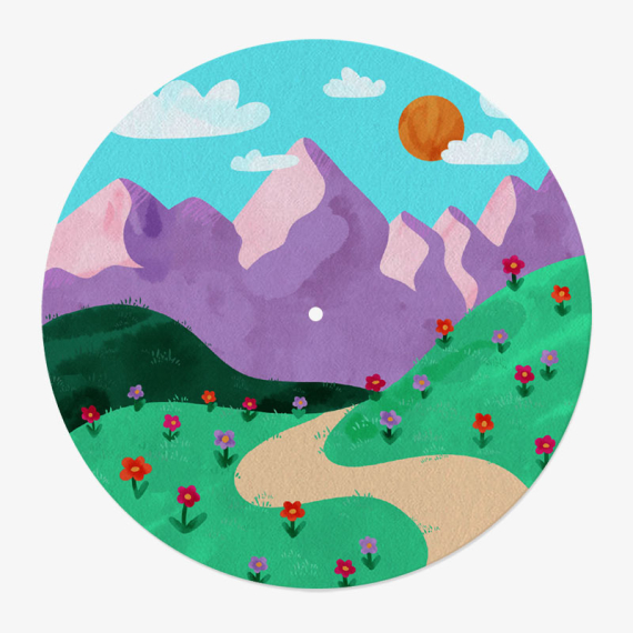 Mountains Vinyl Slipmat