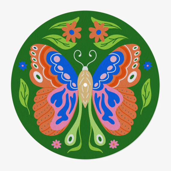 Butterfly Vinyl Slipmat