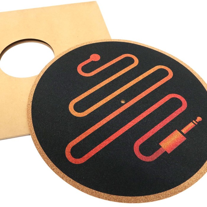 personnaliser feutrine liège pour platine vinyle