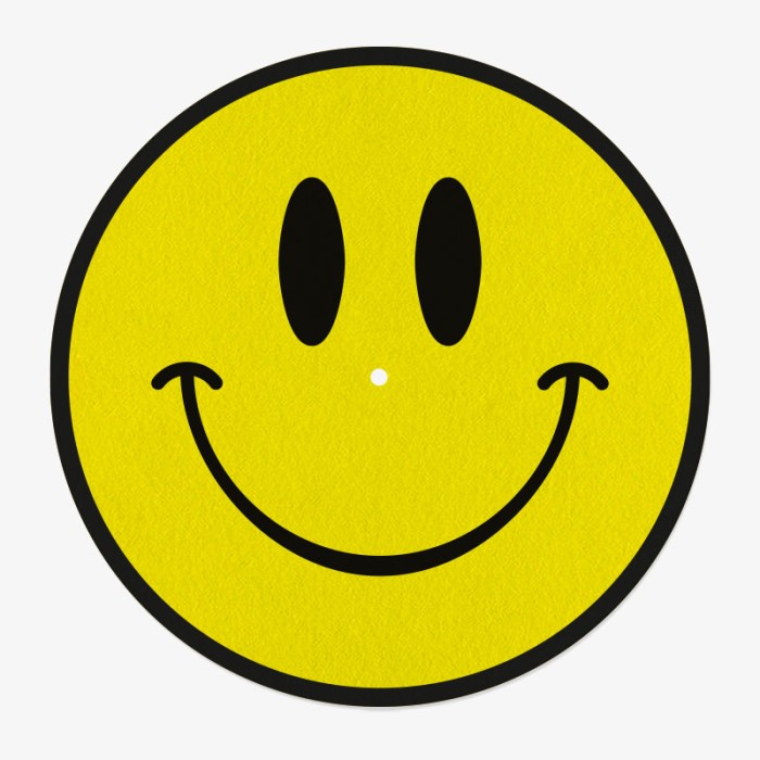 Smiley Vinyl Slipmat | Slipmat for 12" for Turntable | Feylt