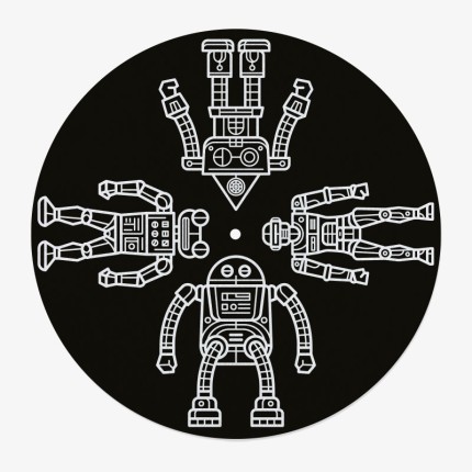 Robot Vinyl Slipmat | 12" Slipmat Printed in France | Feylt