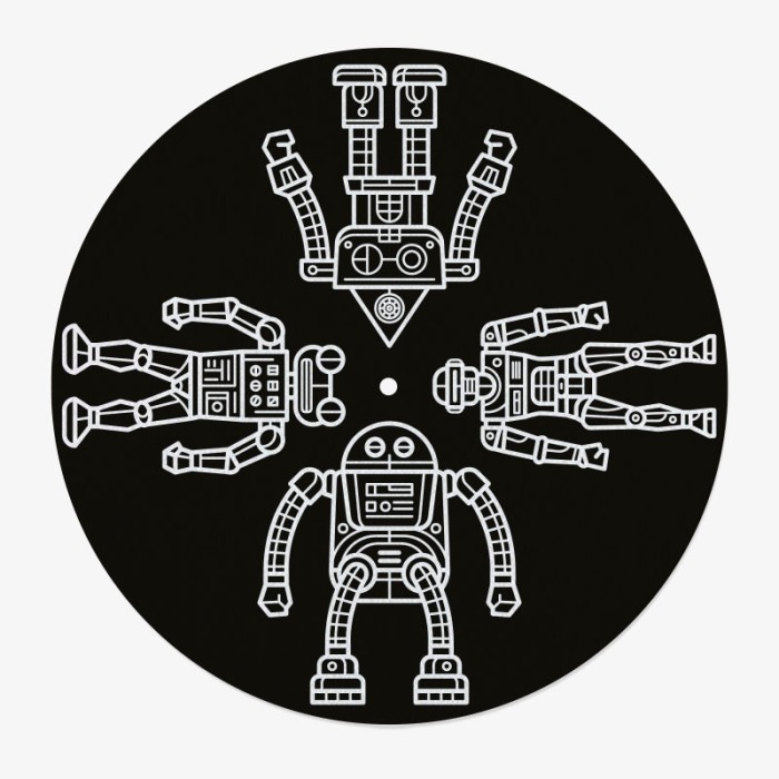 Robot Vinyl Slipmat | 12" Slipmat Printed in France | Feylt