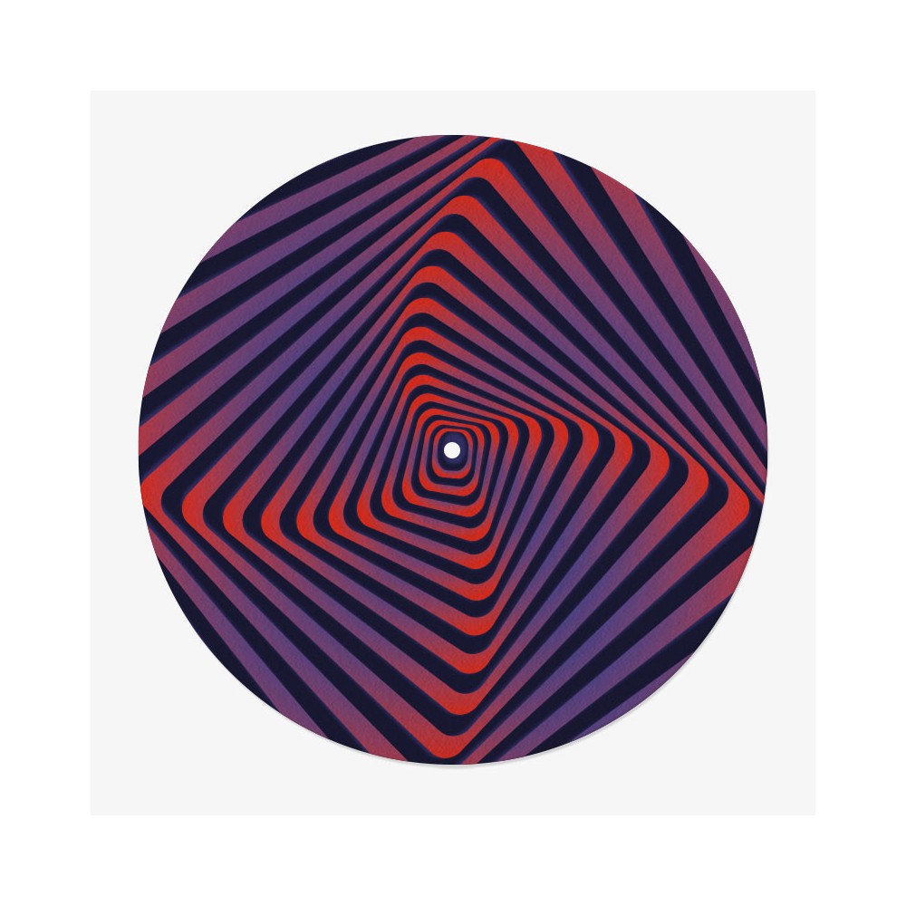Red Psychedelic Vinyl Slipmat | High Quality Slipmat | Feylt