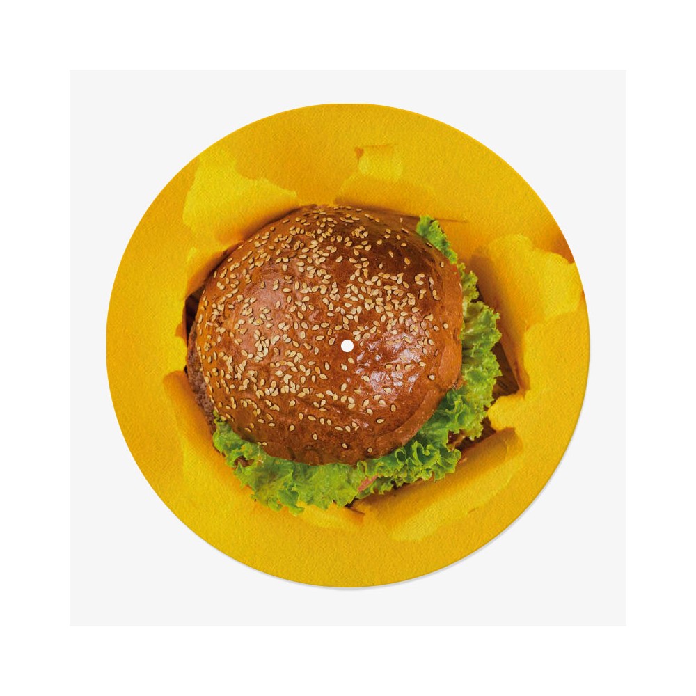Burger Vinyl Slipmat for 33 RPM Turntable | French Printing | Feylt