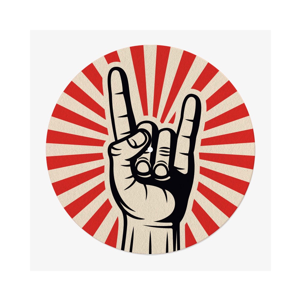 Rock Vinyl Slipmat | 12 po Slipmat for Vinyl Turntable | Feylt