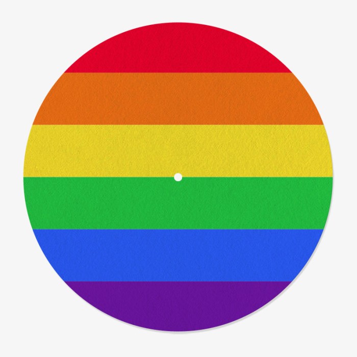 Pride Vinyl Slipmat | Colorfull Slipmat for Vinyl Turntable | Feylt