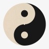 feutrine vinyle ying yang