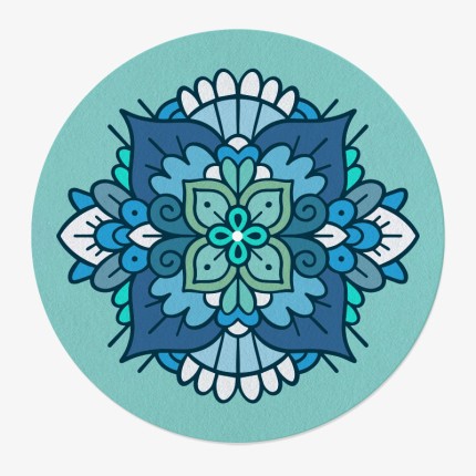 Mandala Vinyl Slipmat | 12" Slipmat for Vinyl Turntable | Feylt