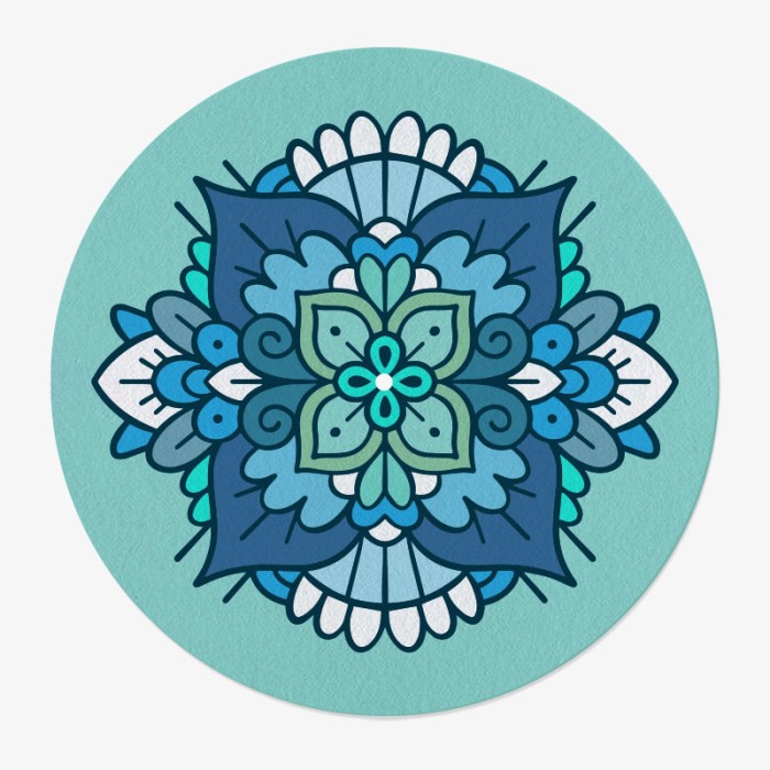 Mandala Vinyl Slipmat | 12" Slipmat for Vinyl Turntable | Feylt