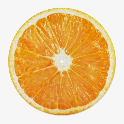 Citrus Vinyl Slipmat | Fun Citrus Slipmat for Vinyl Turntable | Feylt