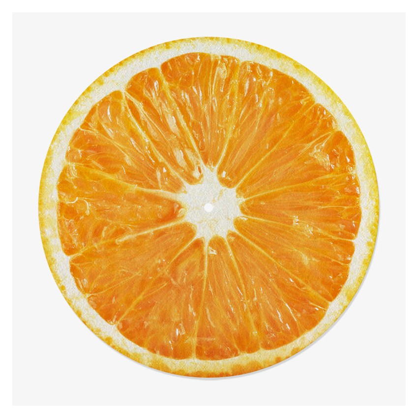 Citrus Vinyl Slipmat | Fun Citrus Slipmat for Vinyl Turntable | Feylt