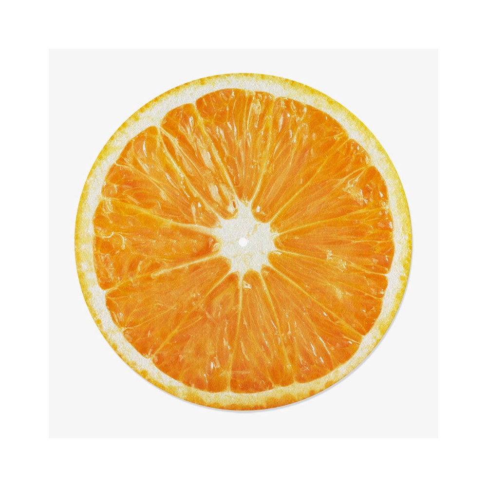 Citrus Vinyl Slipmat | Fun Citrus Slipmat for Vinyl Turntable | Feylt