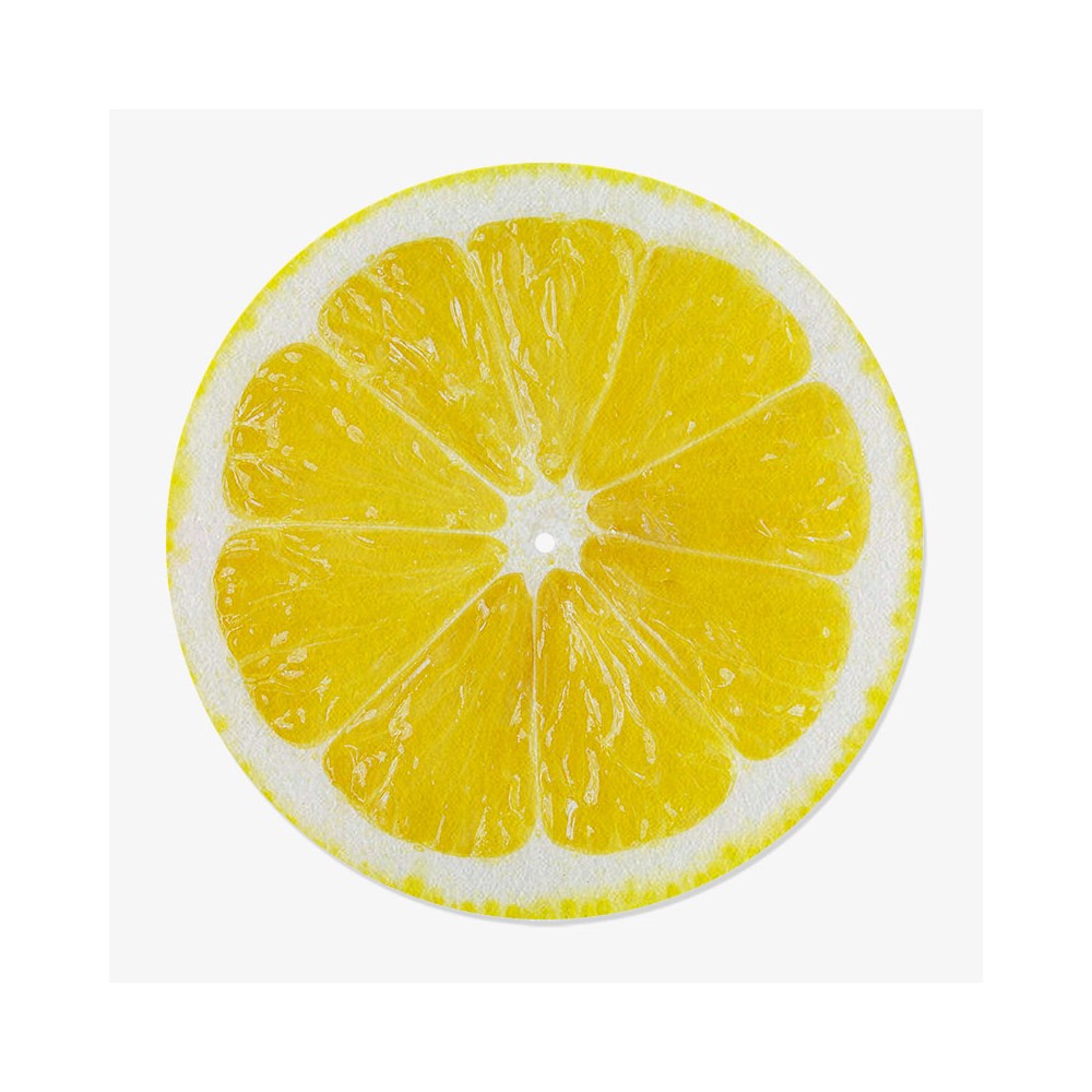 Citrus Vinyl Slipmat | Fun Citrus Slipmat for Vinyl Turntable | Feylt