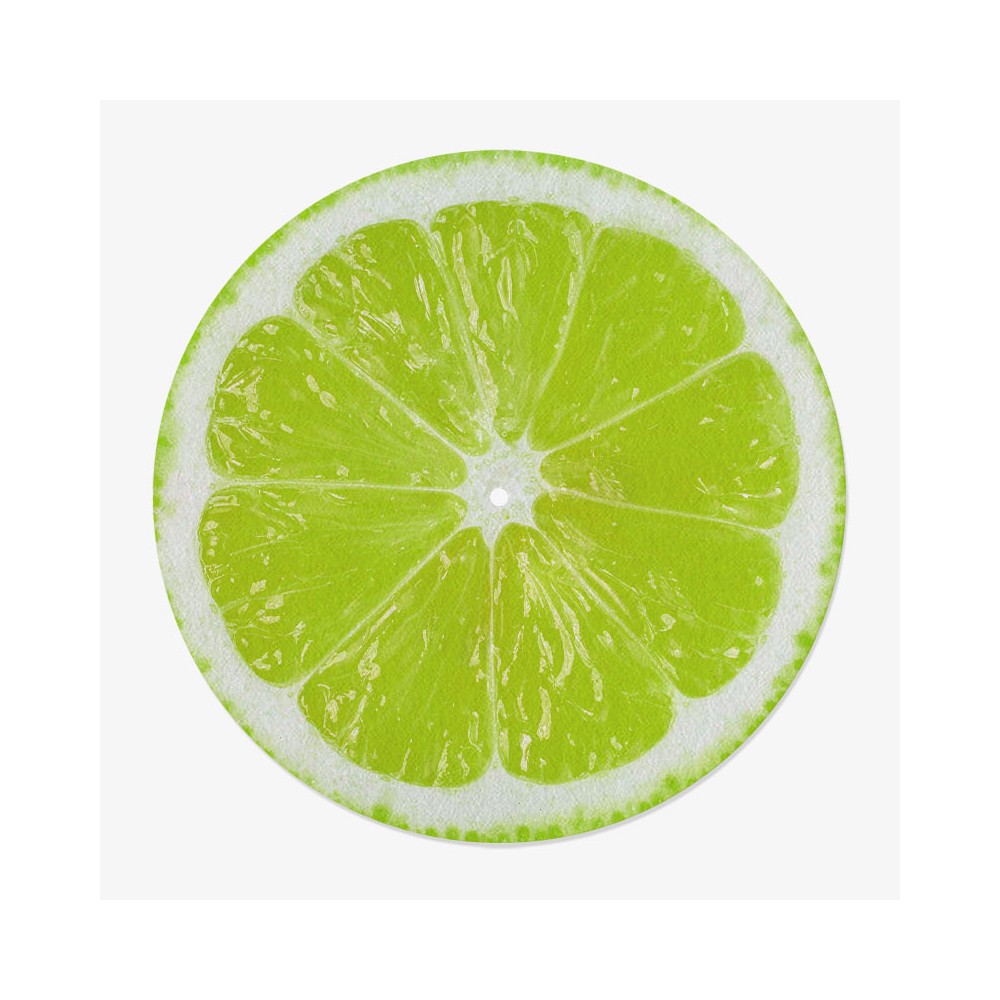 Citrus Vinyl Slipmat | Fun Citrus Slipmat for Vinyl Turntable | Feylt