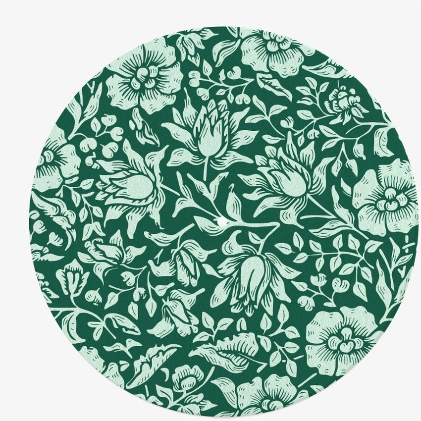 feutrine vinyle fleurie