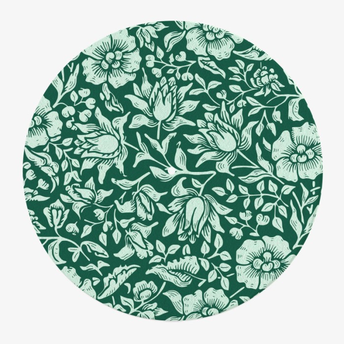 feutrine vinyle fleurie