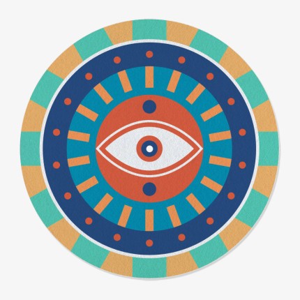feutrine vinyle oeil design