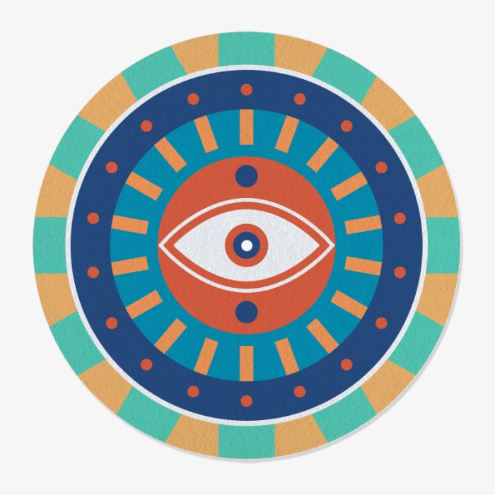 Eye Design Vinyl Slipmat | Design Slipmat for Vinyl Turntable | Feylt