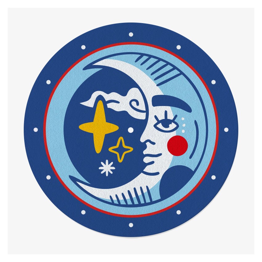 Moon Tarot Vinyl Slipmat | Fun Slipmat for Vinyl Turntable | Feylt