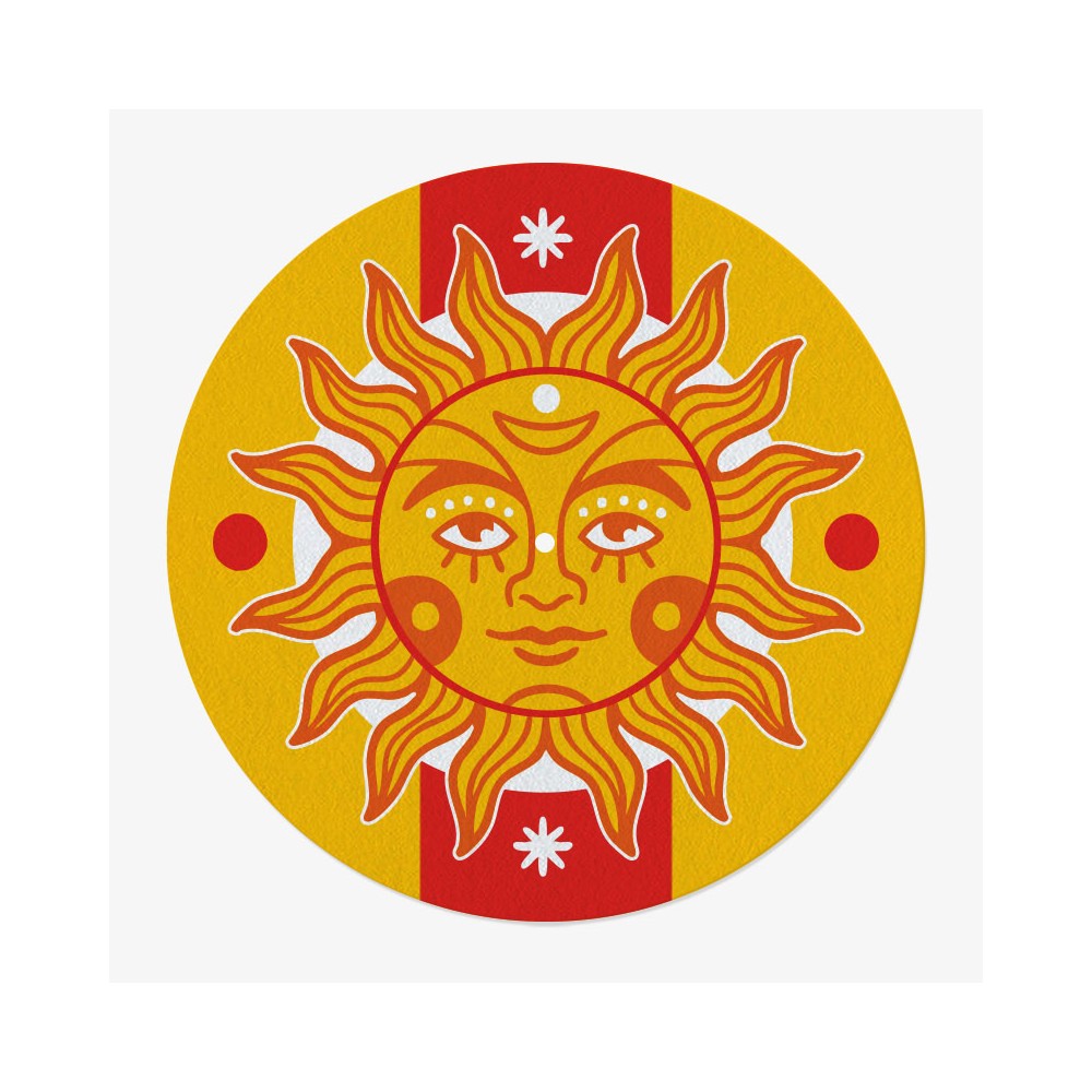 Sun Tarot Vinyl Slipmat | Fun Slipmat for Vinyl Turntable | Feylt