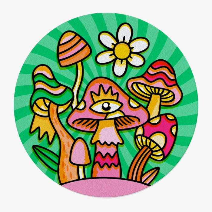 Feutrine Vinyle Champignon