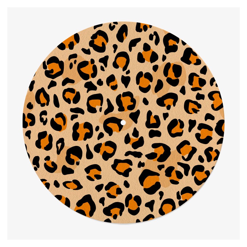 Panther Pattern Vinyl Slipmat | Original 12” Vinyl Slipmat | Feylt