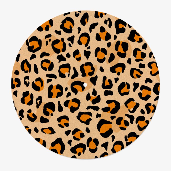 Panther Pattern Vinyl Slipmat | Original 12” Vinyl Slipmat | Feylt
