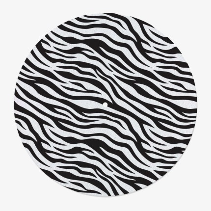 Zebra Pattern Vinyl Slipmat | Original 12” Vinyl Slipmat | Feylt