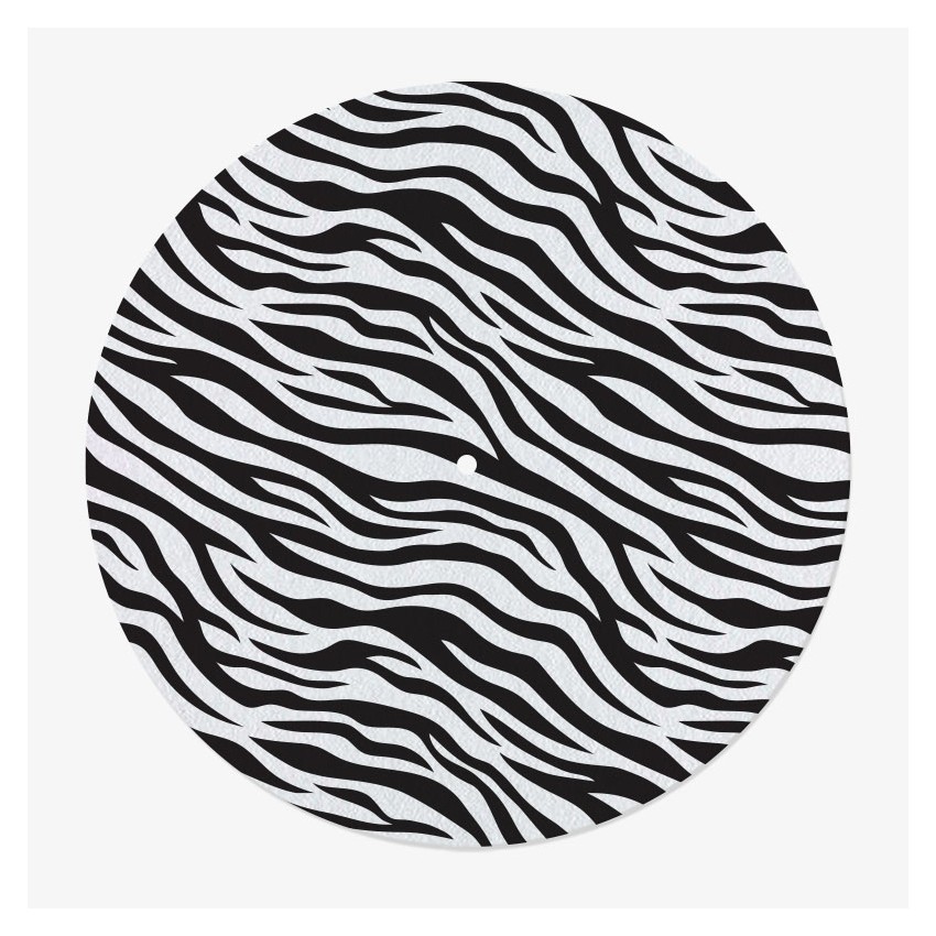 Zebra Pattern Vinyl Slipmat | Original 12” Vinyl Slipmat | Feylt