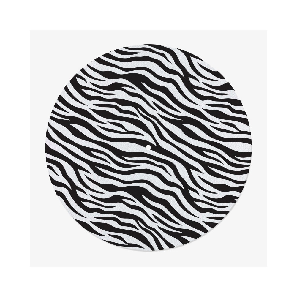 Zebra Pattern Vinyl Slipmat | Original 12” Vinyl Slipmat | Feylt