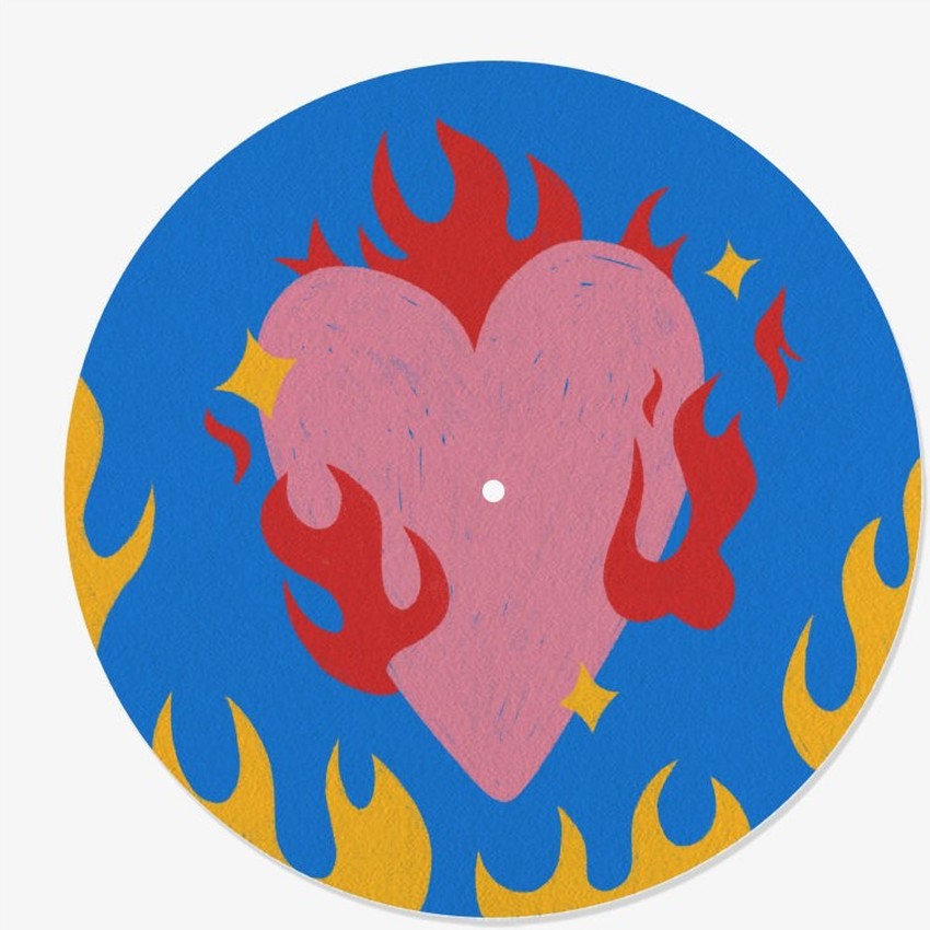 Feutrine Vinyle Coeur